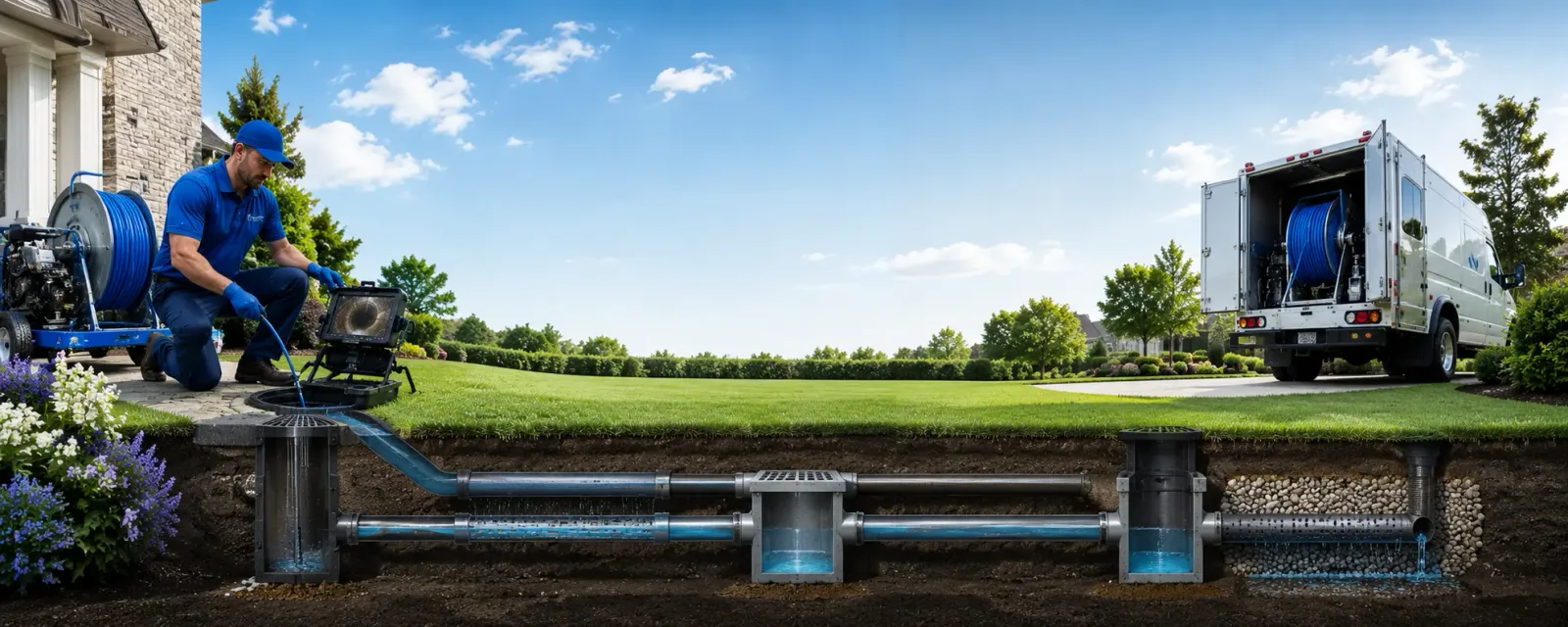 Outdoor drain cleaning information for Tea, SD